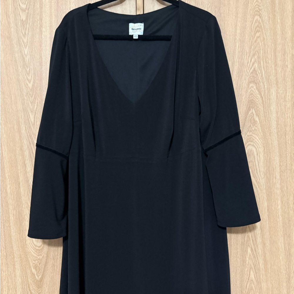 Lane Bryant Black Bell Sleeve Dress